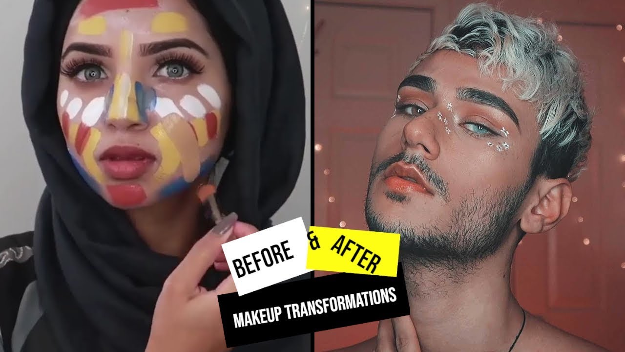 12 BEFORE AND AFTER MAKEUP TRANSFORMATIONS | BEST TOP MAKEUP TUTORIAL 2019