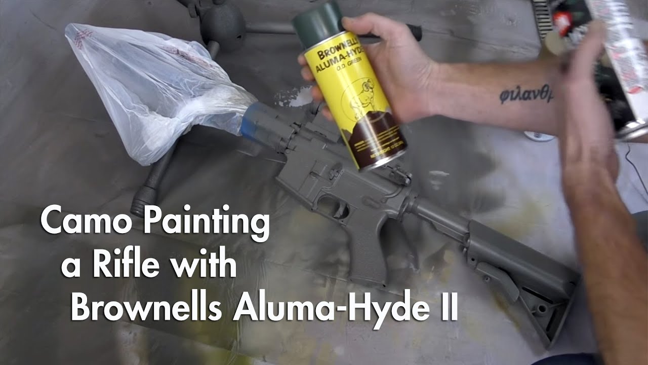 Camo Painting a Rifle with Brownells Aluma Hyde II