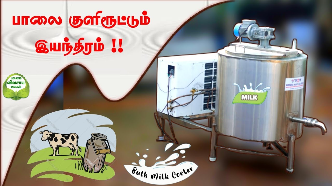 பாலை குளிருட்டும் இயந்திரம் | Bulk milk Cooler for Dairy farming