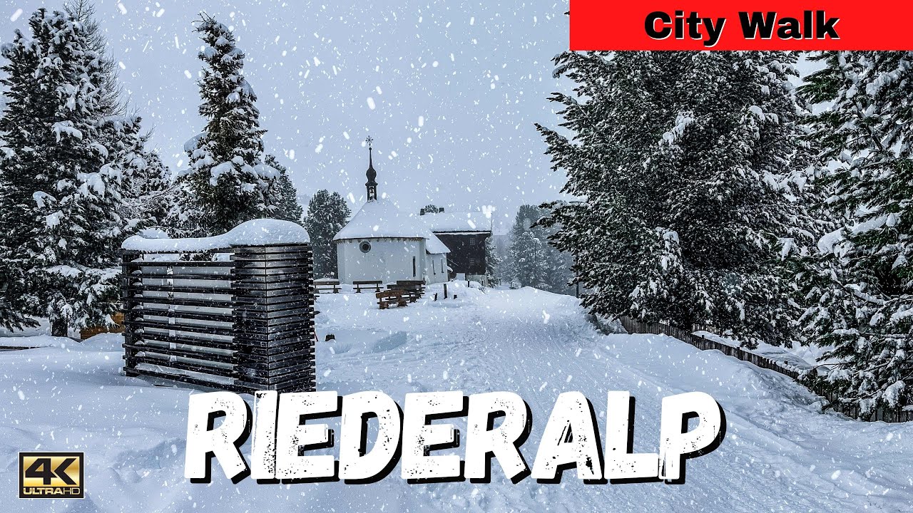 Riederalp Switzerland Walking Tour by Snowfall