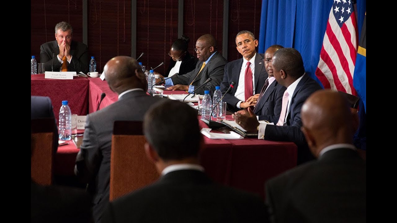 President Obama Speaks at a Business Leaders Forum in Tanzania