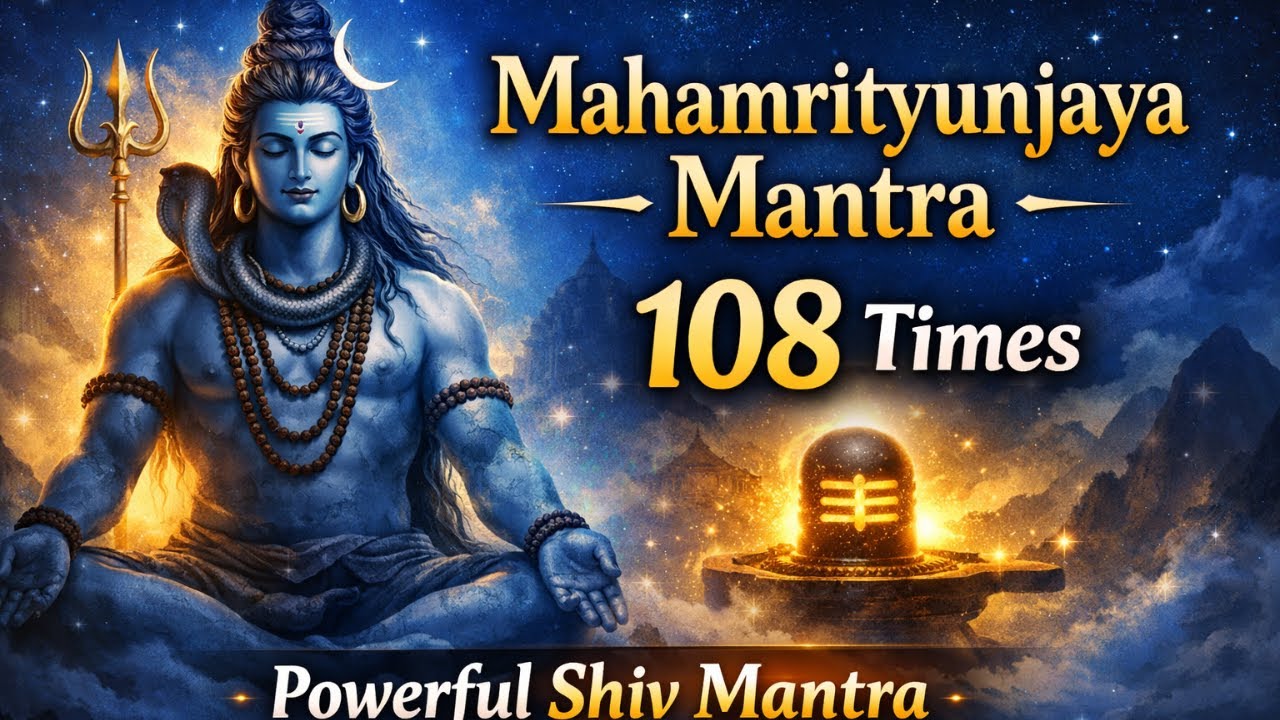 Mahamrityunjaya Mantra 108 | Powerful Shiv Mantra for Peace & Protection | Om Tryambakam Yajamahe
