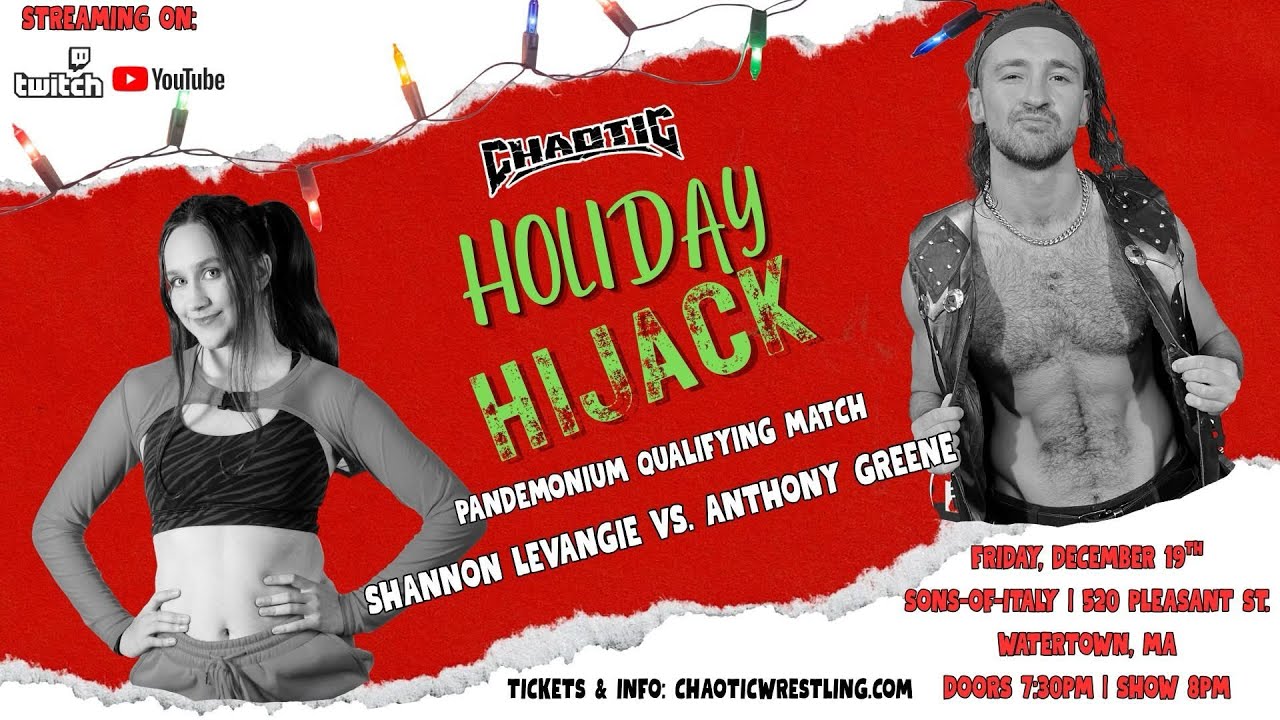 Anthony Greene vs. Shannon LeVangie (Intergender Wrestling, Chaotic Wrestling, Pro Wrestling NOAH) 