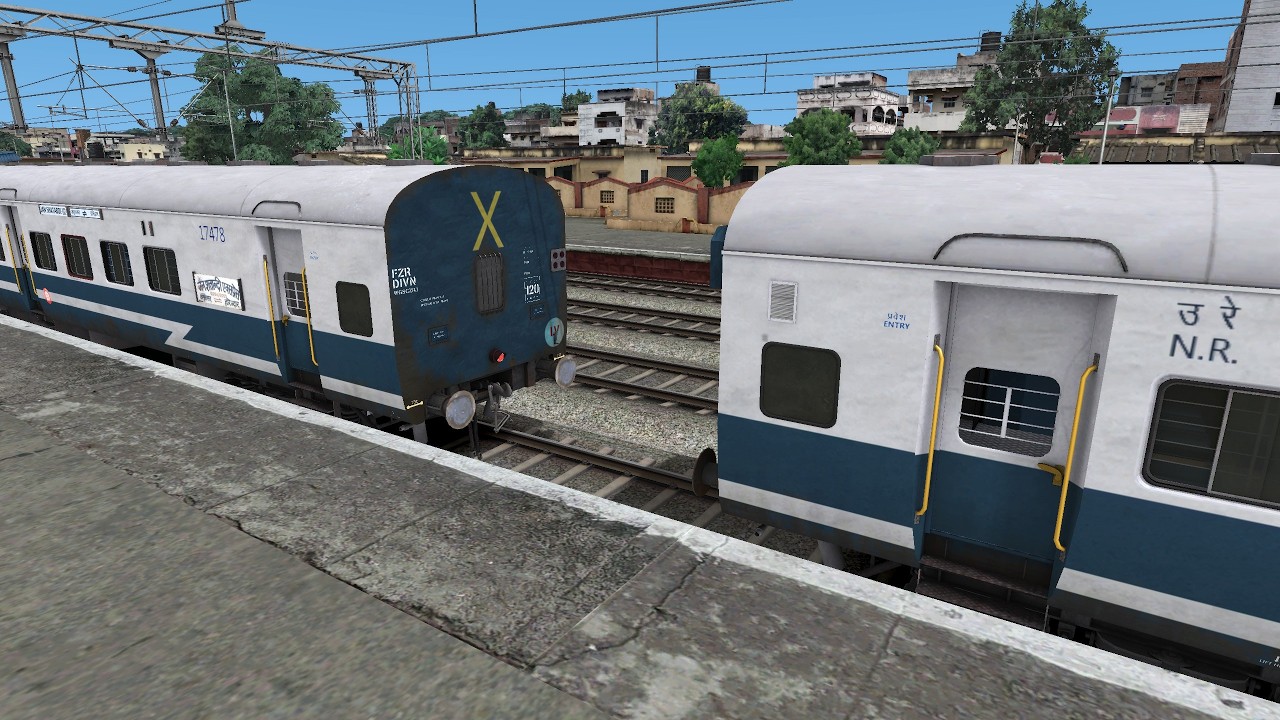 Passenger Coach Coupling | JANSHATABDI COACH COUPLING AT STATION | Realistic Coupling Simulation