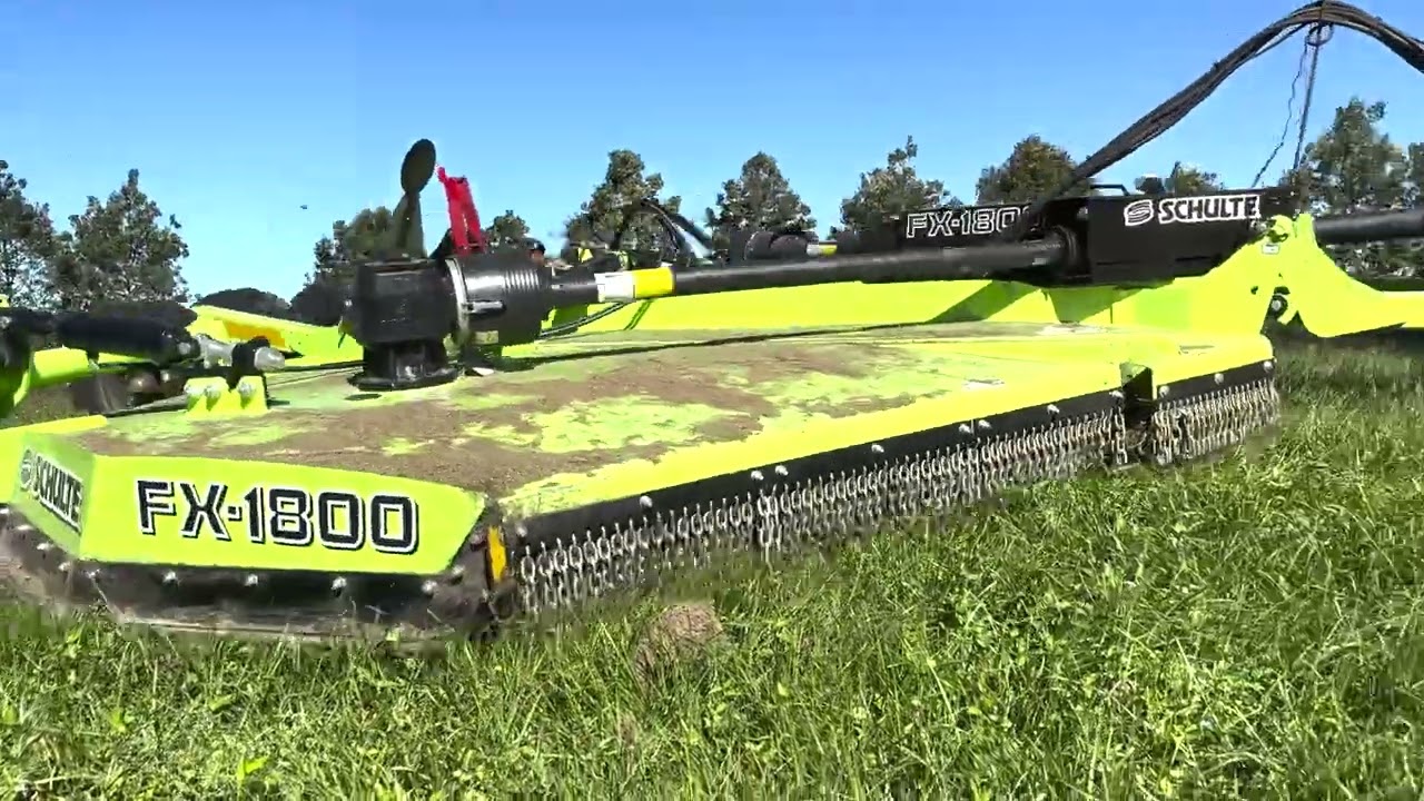 Schulte FX-1800 C mowing ditches in Tavares Florida