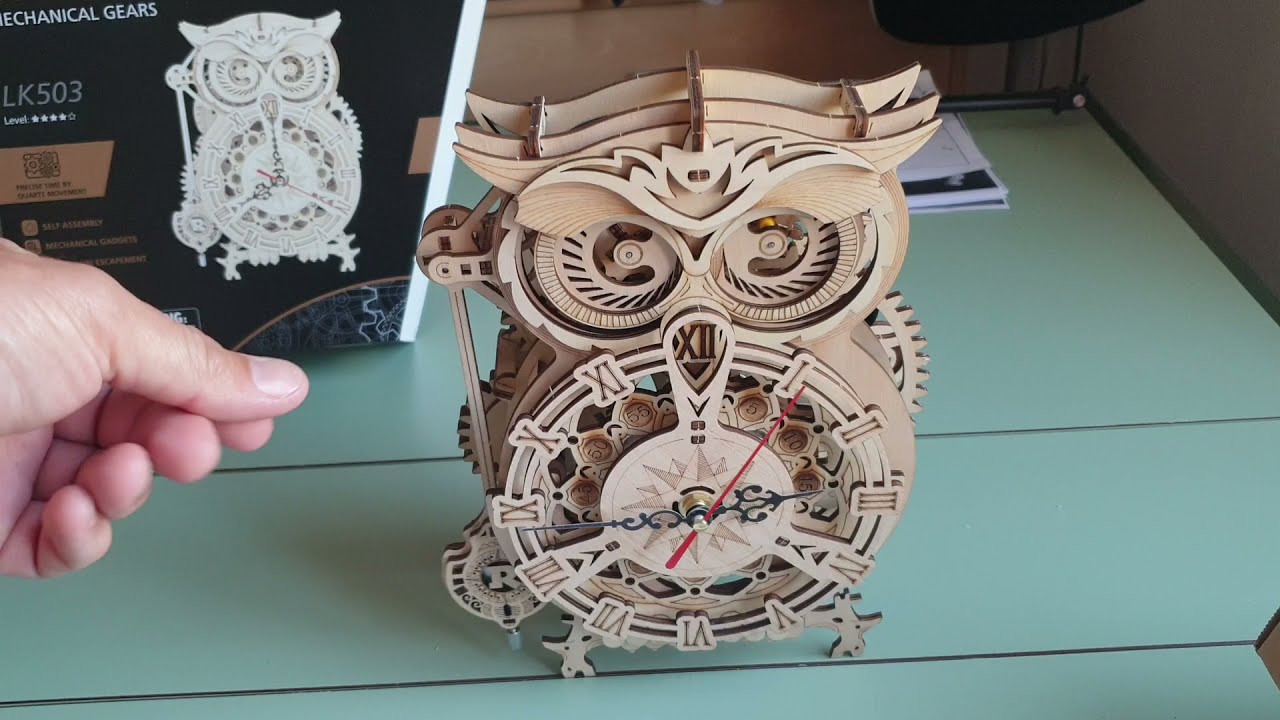 Je teste le hibou horloge de chez mecapuzzle.com