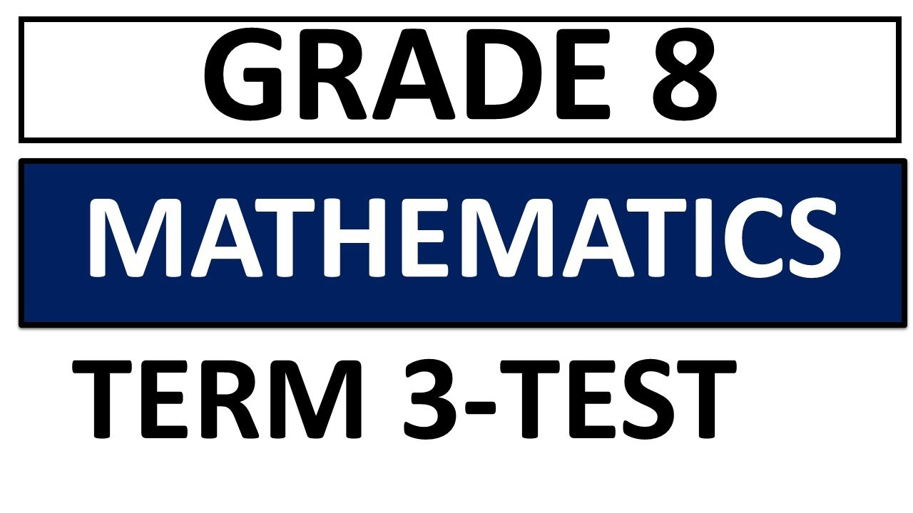 MATHEMATICS GRADE 8 TERM 3 SEPTEMBER THUNDEREDUC GRADE 8 MATHEMATICS  END OF TERM 3 TEST MEMO -PREP