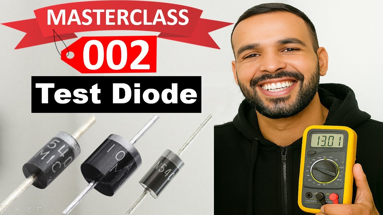 #002 Electronic Components: How to Test Diodes With Multimeter in Seconds