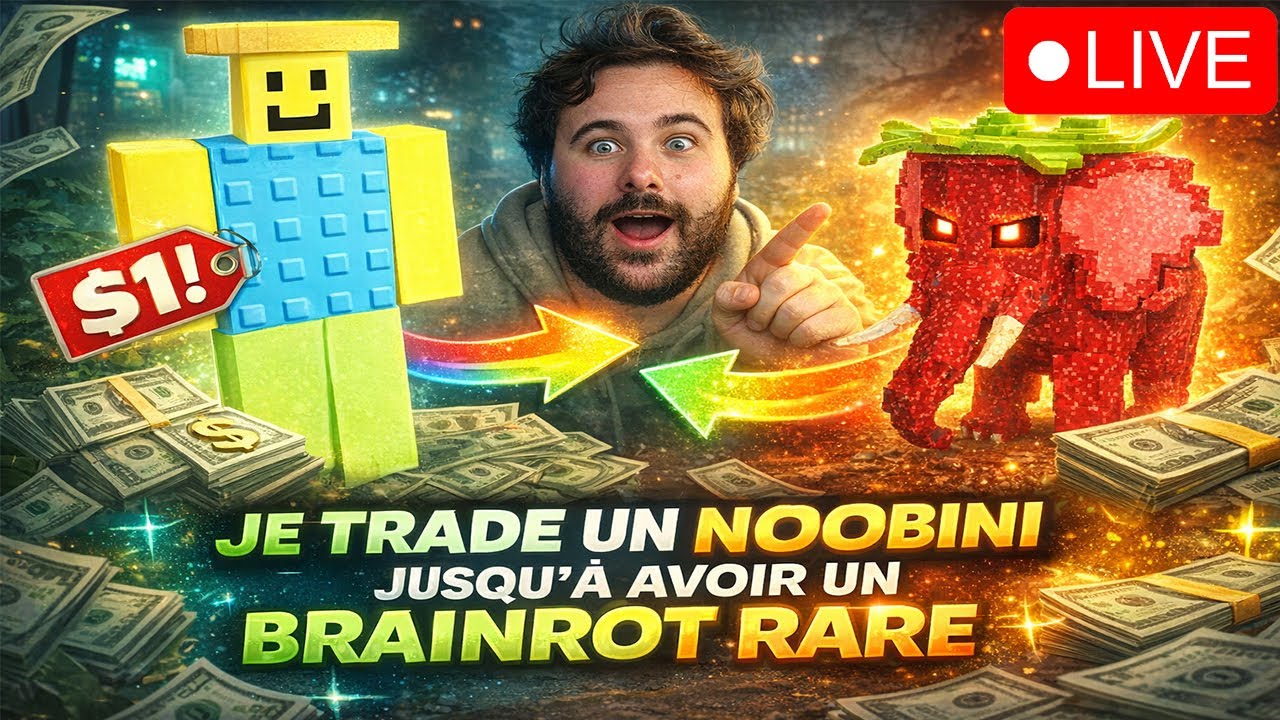 🔴 LIVE ROBLOX – STEAL A BRAINROT 🧠 | JE TRADE 😈🇫🇷