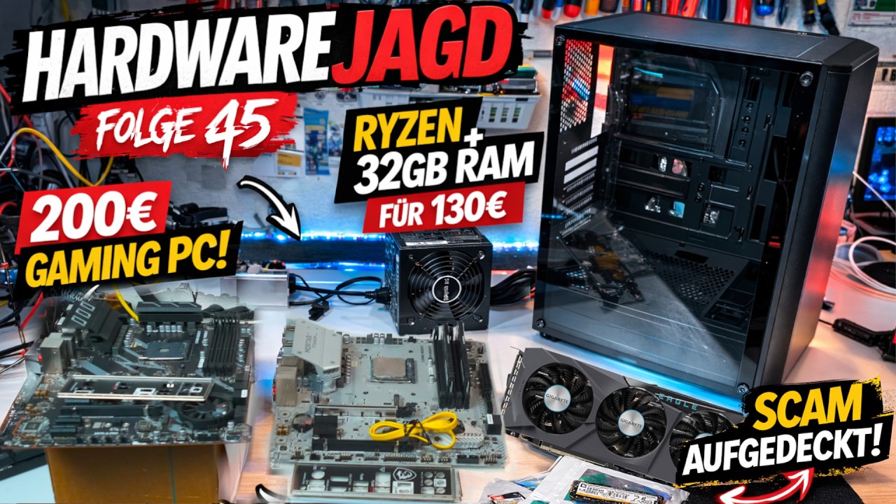32GB RAM + Ryzen für 130€?! | Hardwarejagd #45