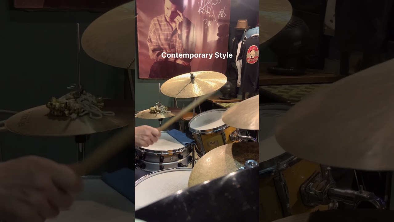 Contemporary Swing Feel. ダウンビートを強くしたり、様々な要素が適時入れ替わる。#drums #ドラム #jazz