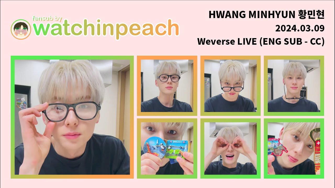 [ENG CC] MINHYUN W-LIVE 240309 ‹ Let's have some midnight-snack❗No, I mean... › | 황민현 HWANG MINHYUN