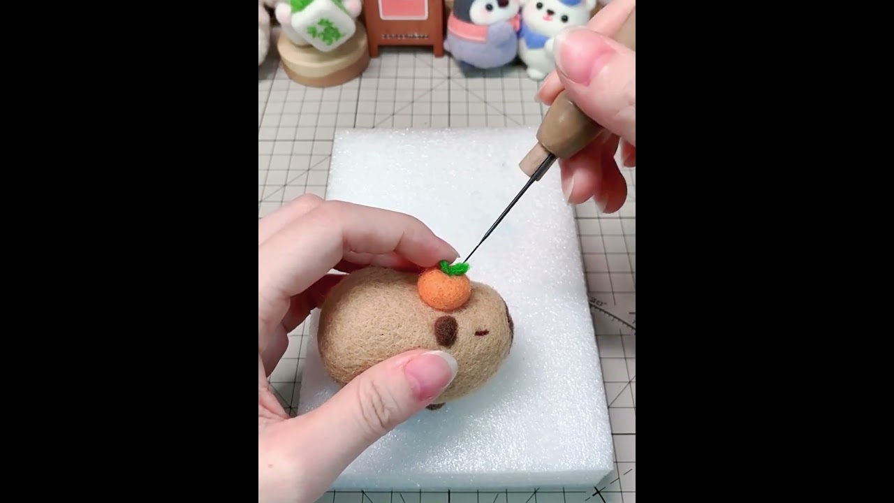 Capybara needle felt