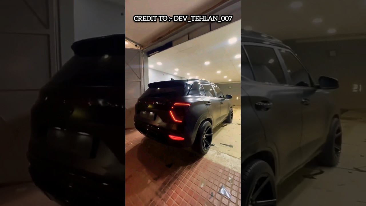 Muscular Creta 🖤 #modified #carslover #creta