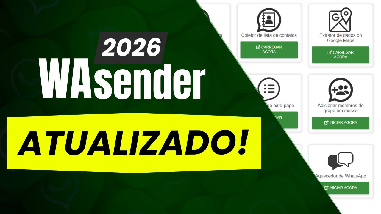 Wa Sender atualiza&ccedil;&atilde;o 2026