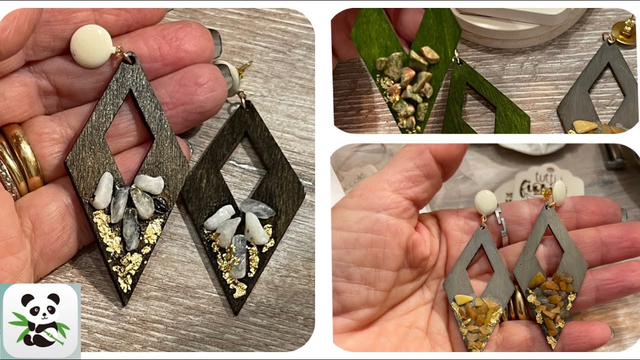 Tutorial Orecchini in legno #pandahall #orecchini
