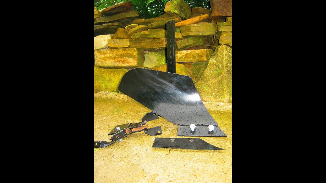 PLOUGH FOR POLEXIM WALKING  TILLER TEST OF PROTOTYPE PŁUG DO GLEBOGRYZARKI
