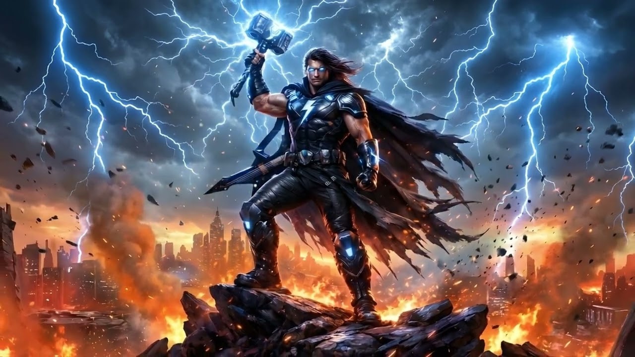 Epic Rock Hero Song Powered by AI – Thunderstorm of Power (Guitar Solo) | AI-Generated Music