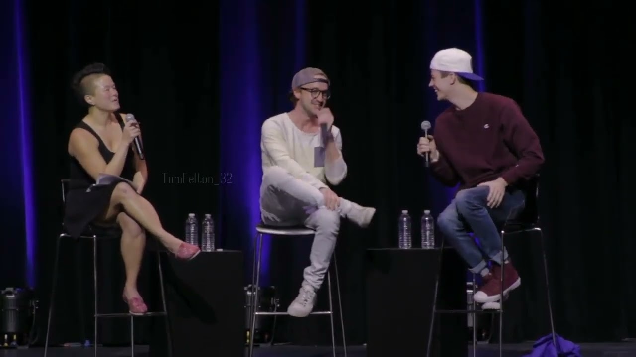 Tom Felton & Grant Gustin Interview The Flash