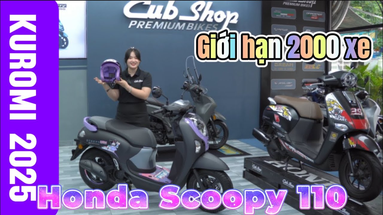 Honda Scoopy 110 Kuromi 2025,  Phiên Bản Giới Hạn 2000 Xe, Sẵn Xe Tại Cub Shop #cubshop