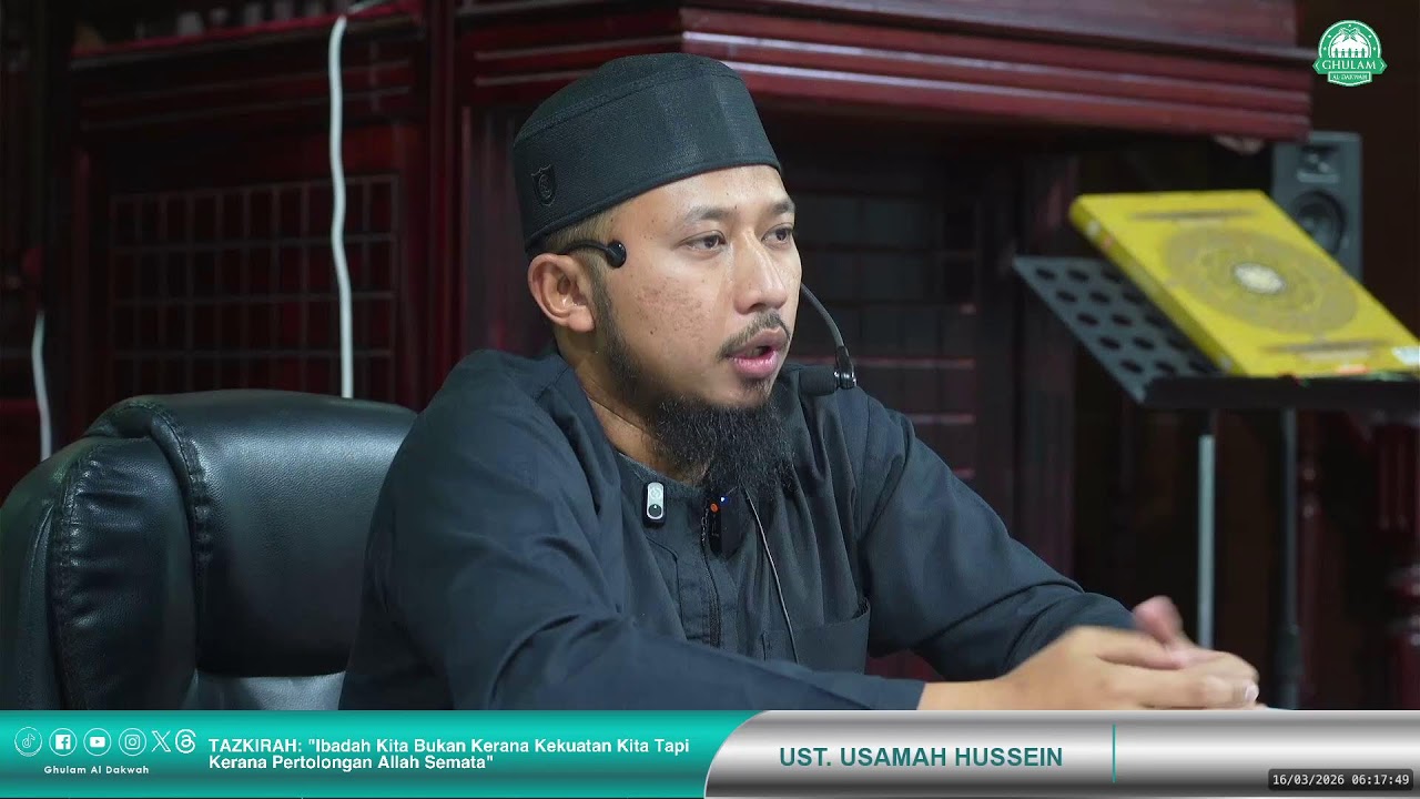 [LIVE] TAZKIRAH SUBUH🚨🔊‼️ 16 Mac 2026 (Isnin) || Ustaz Usamah Hussein