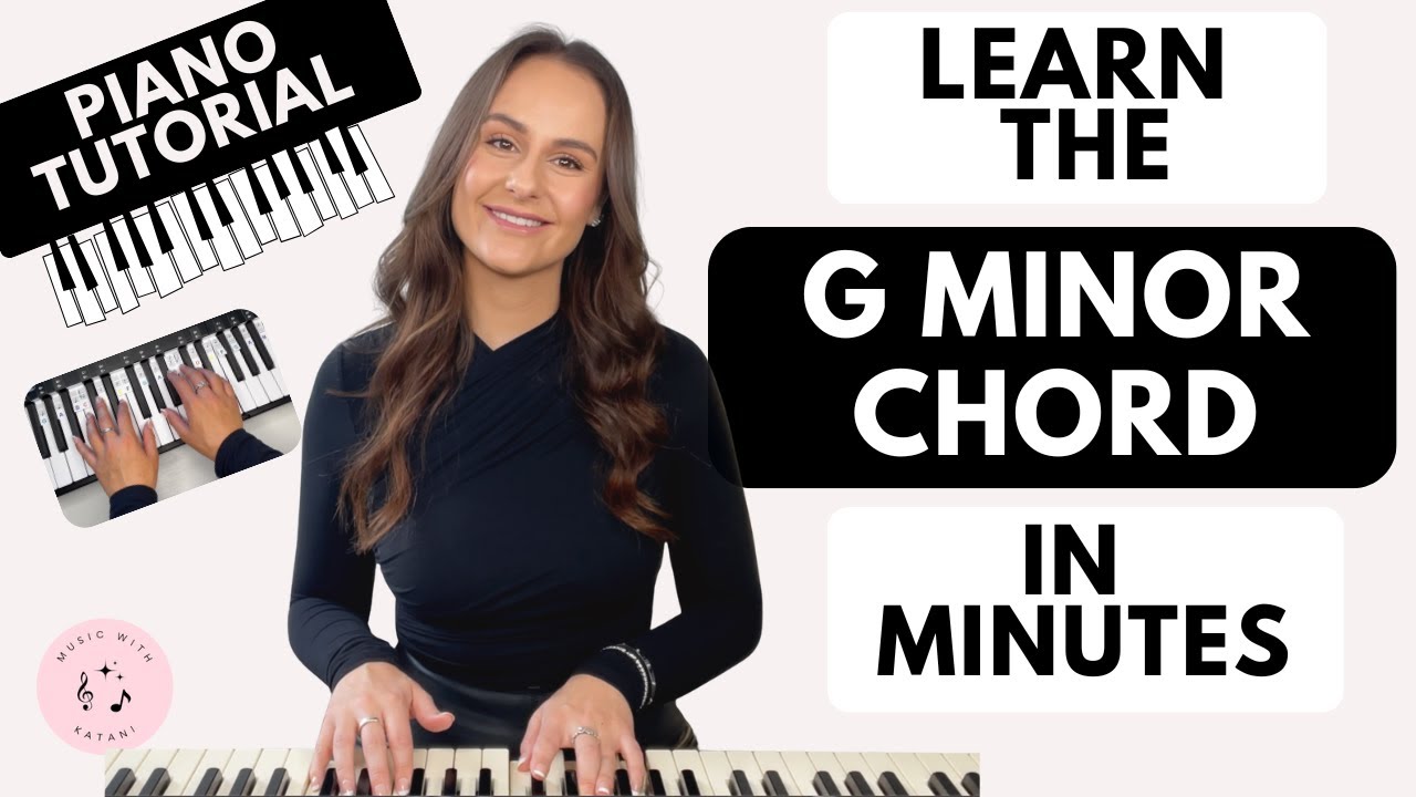Learn the G Minor Chord in Minutes | Beginner Piano Chord Lesson | With Music Therapist Katani