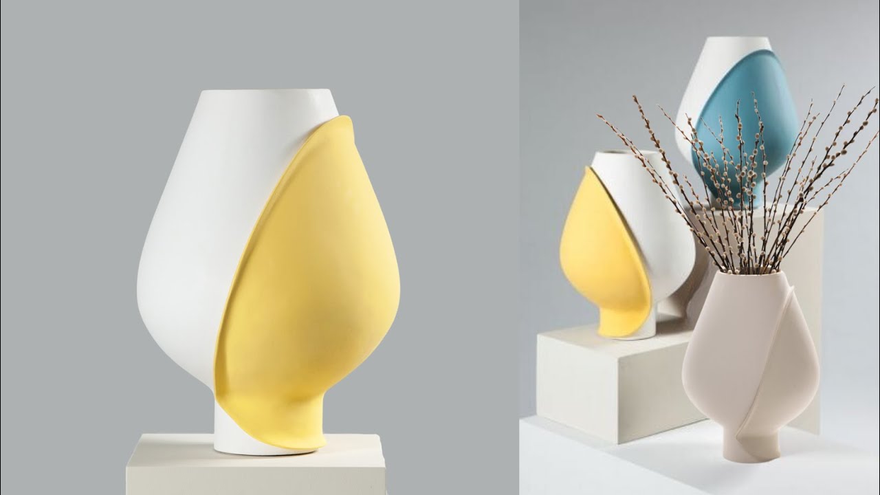 How to Make a Stunning Cement Tulip Flower Vase at Home