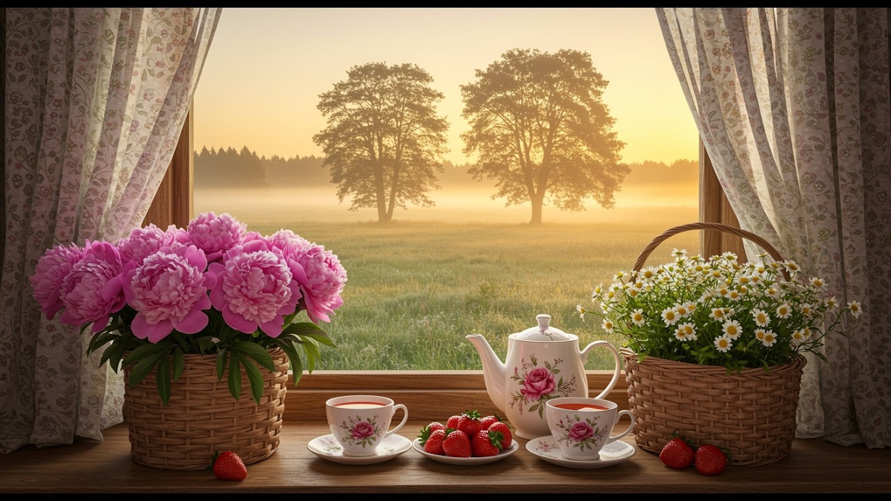 LIVE 24/7 Birds Singing Through Open Window 🌸 Peaceful Spring Nature Ambience