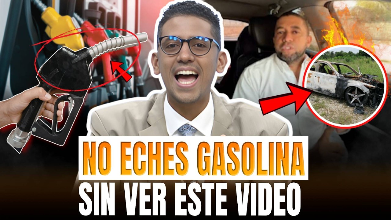 LE QUEMARON EL CARRO Y LO PERSIGUEN POR REVELAR LA ESTAFA DE LA GASOLINA EN RD