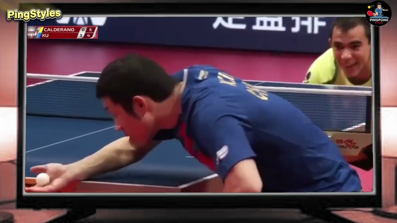 Хьюго против Сюсиня — решающая битва невероятных вращений и невозможных углов #настольныйтеннис #...