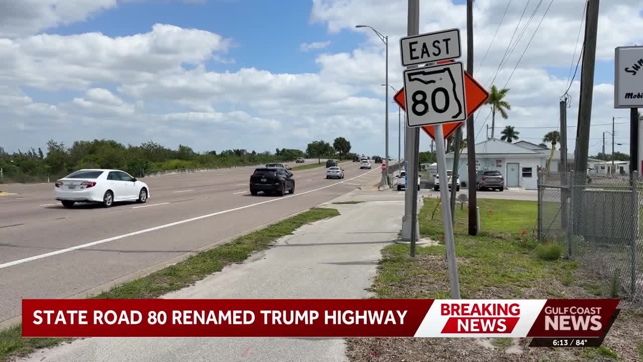 Gov. DeSantis signs bill to change Florida&rsquo;s State Road 80 to President Donald J. Trump Highway