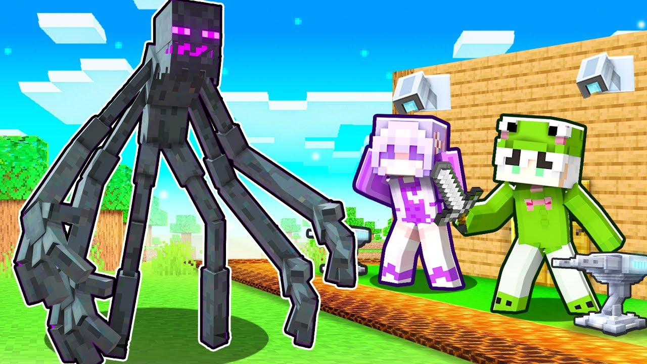 Мутант Эндермен против самого безопасного дома Minecraft