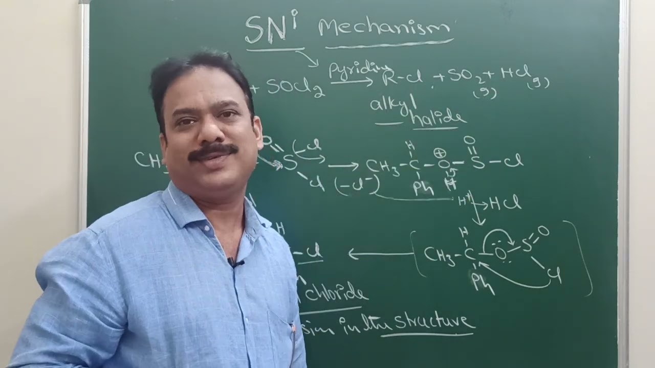 SNi Reaction Mechanism || Halo alkanes -6 || JEE, NEET, EAPCET and EAMCET | Explained in Telugu