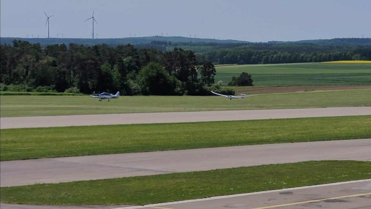 Starts + Landungen + Segelflugzeugschlepp | Flugplatz Elchingen vom 28.05.2023