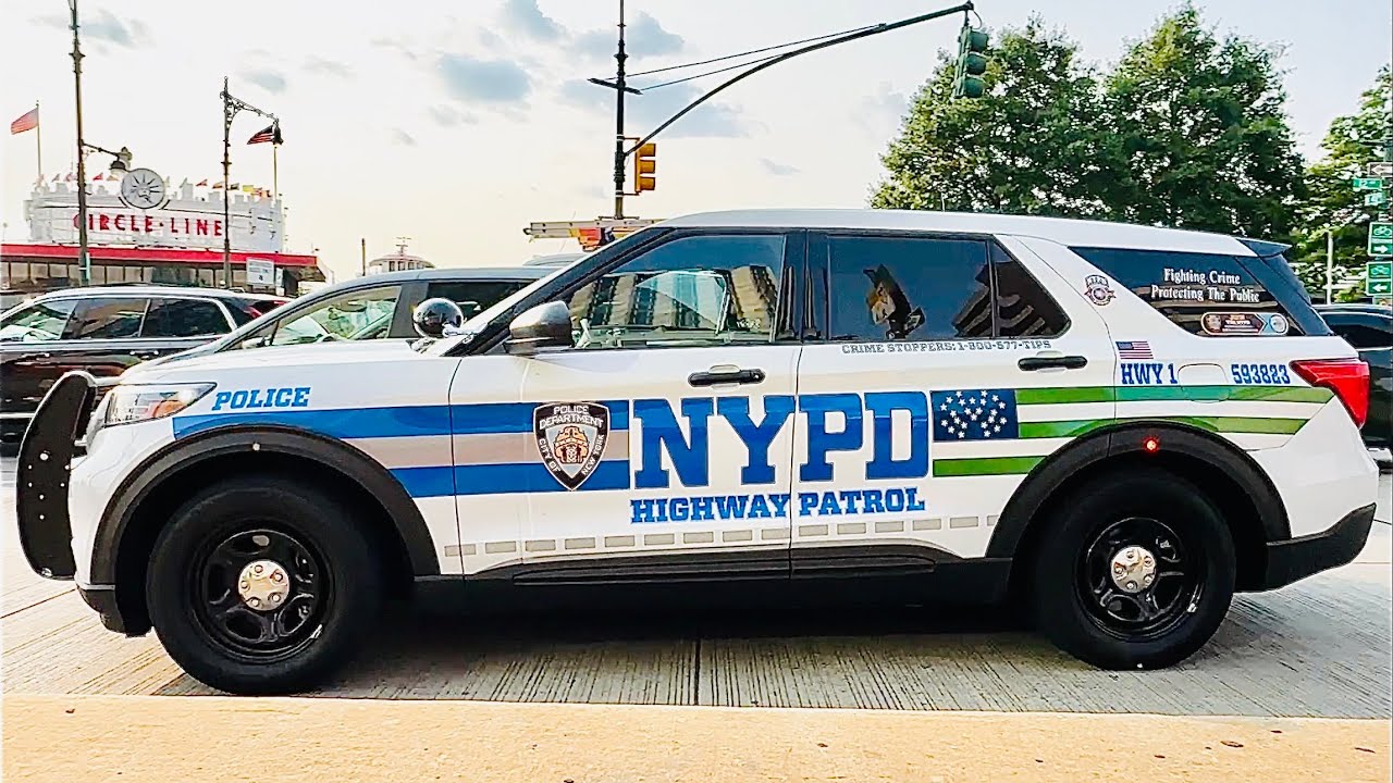 **BRAND NEW NYPD HIGHWAY PATROL INTERCEPTOR UTILITY** RESPONDING ON WEST SIDE HIGHWAY IN NEW YORK.