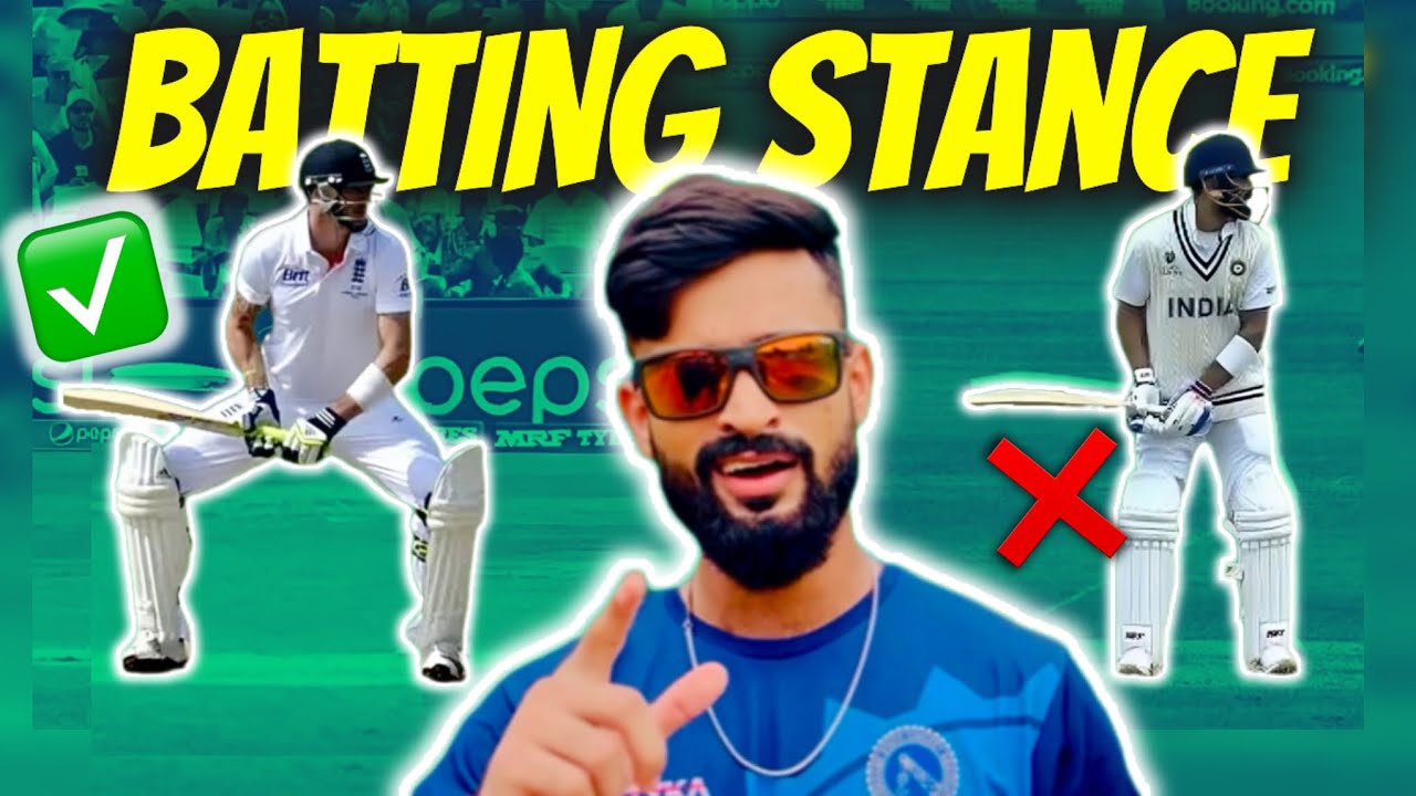 How to Take Proper BATTING STANCE in Cricket : *LEARNINGS FROM VIRAT KOHLI*🔥| Batting Stance TIPS✅💯