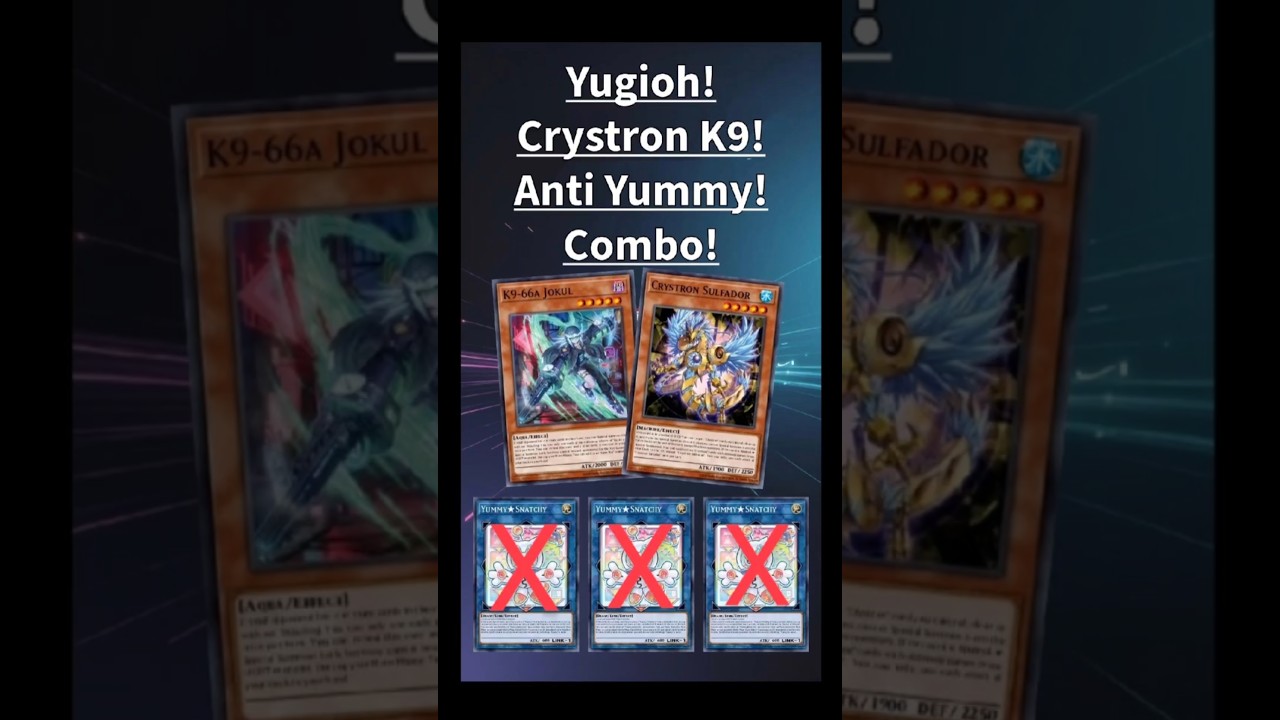Yugioh! Crystron K9! Anti Yummy! Combo! #justicehunters #yugioh2025 #crystronk9 #yugiohyummy #ygo