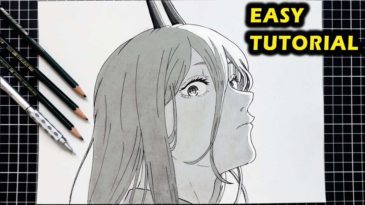 How to Draw POWER Chainsaw Man | Easy Drawing (Step by Step)