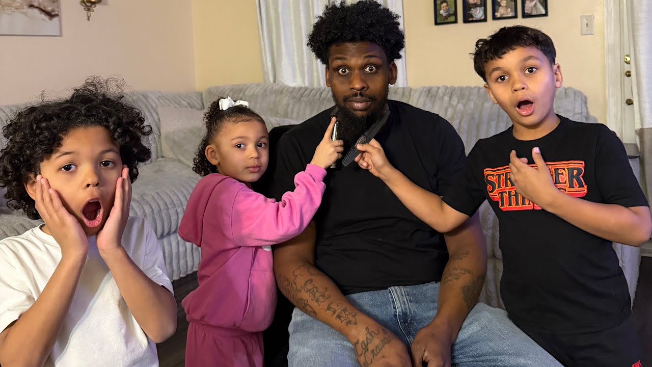 Cutting all Dads hair!!!