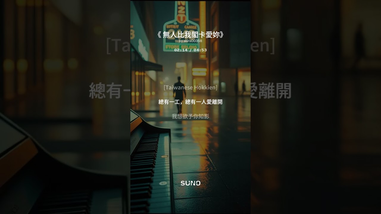 2026's 台語新歌《無人比我擱卡愛妳》