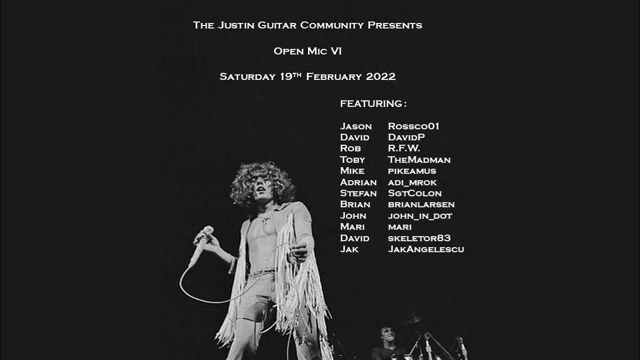 JustinGuitar.com Community Open Mic - 6th Edition (February 2022)