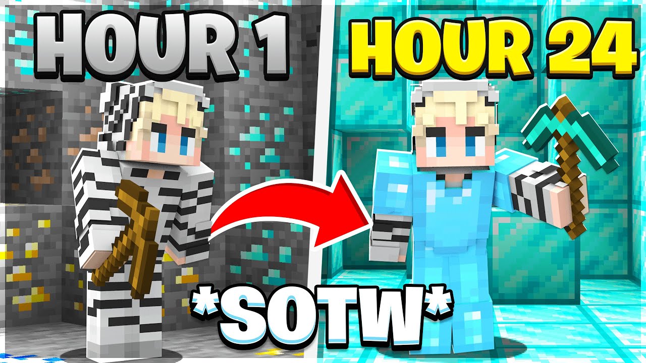 THE LUCKIEST START I HAVE EVER HAD (SOTW)!! | Pickaxe | Minecraft Prisons