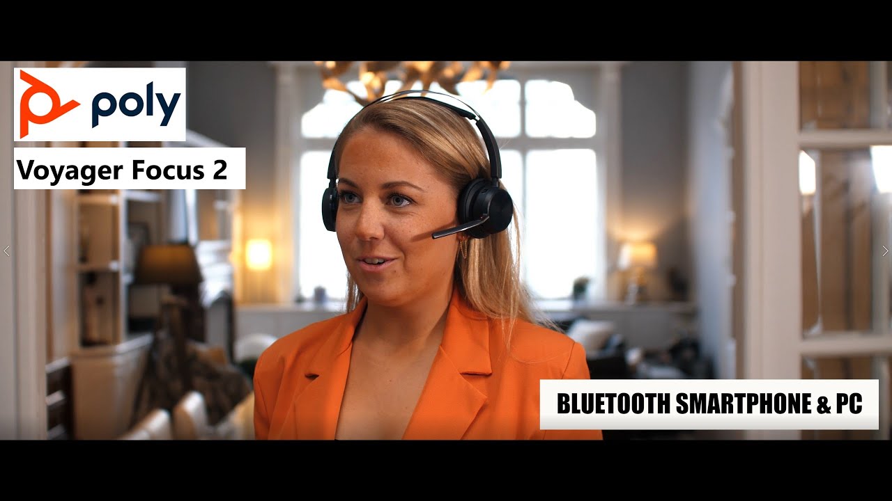 Poly Voyager Focus 2 by OfficeEasy - Le casque avec réduction de bruit idéal pour le travail hybride