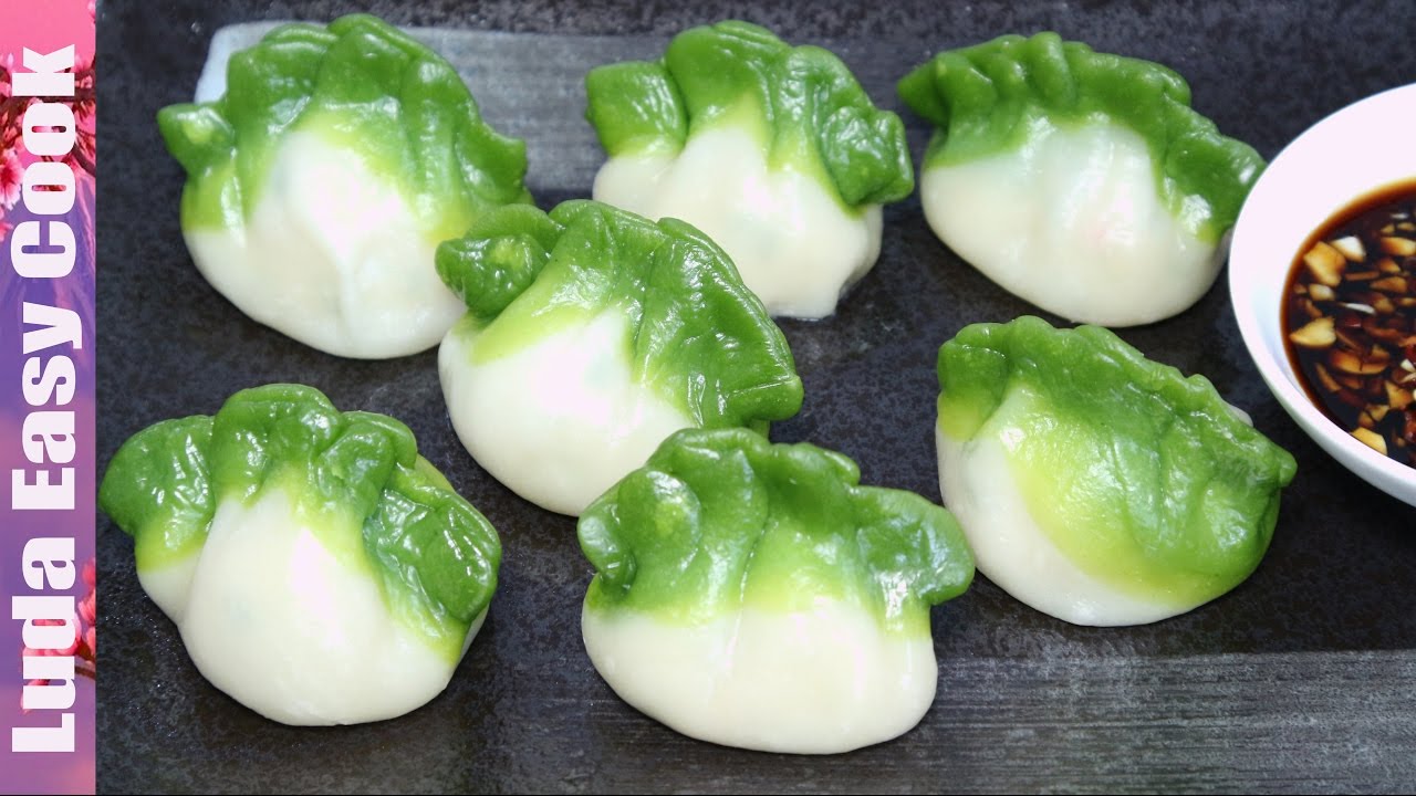 ✨ ЦВЕТНЫЕ ПЕЛЬМЕНИ вкусные Китайские пельмени на пару Люда Изи Кук китайская кухня рецепт пельменей