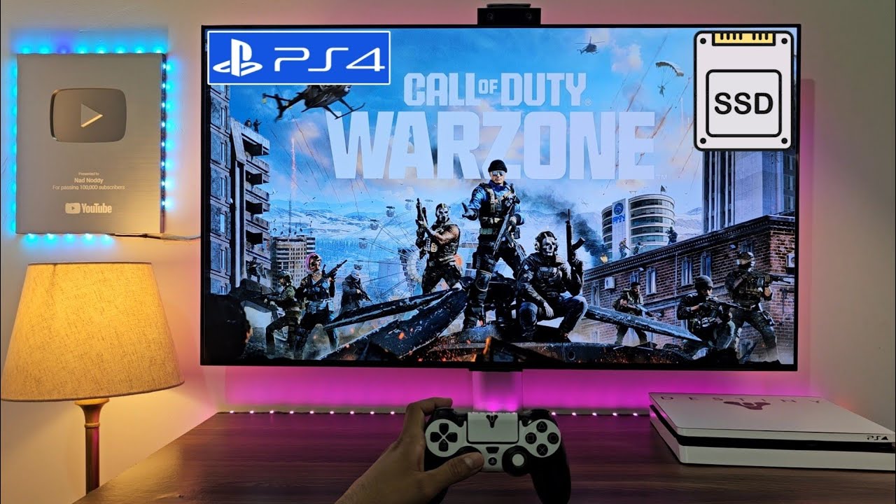 COD WARZONE on PS4 Slim with SSD | Great Performance 😍
