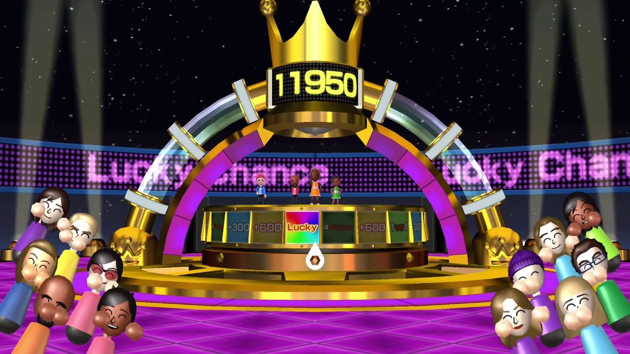 Getting lucky in Wii Party Spin-Off Master Difficulty.