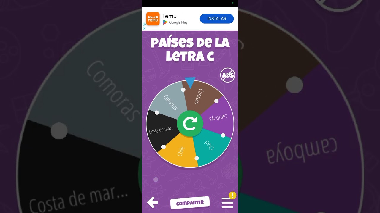 eliminando países que empiezan con la letra c