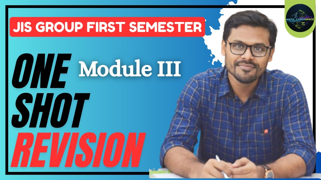 One Shot Revision | JIS Group First Sem Module III  || Discrete Mathematics