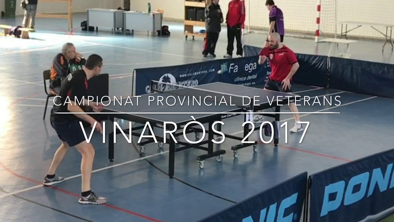Campionat Provincial de Tennis Taula de Veterans +40 2017 (Tarragona)