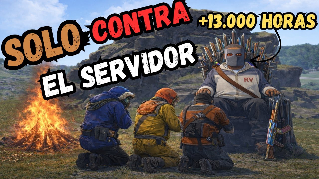 ASÍ DOMINO JUGANDO SOLO CON +13.000 HORAS EN RUST EN UN SERVIDOR DE 500 DE POP / RUST PELÍCULA
